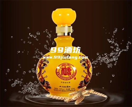 白水杜康百鸟图卷轴白酒多少钱一瓶