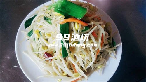 白酒炒豆芽的家常做法